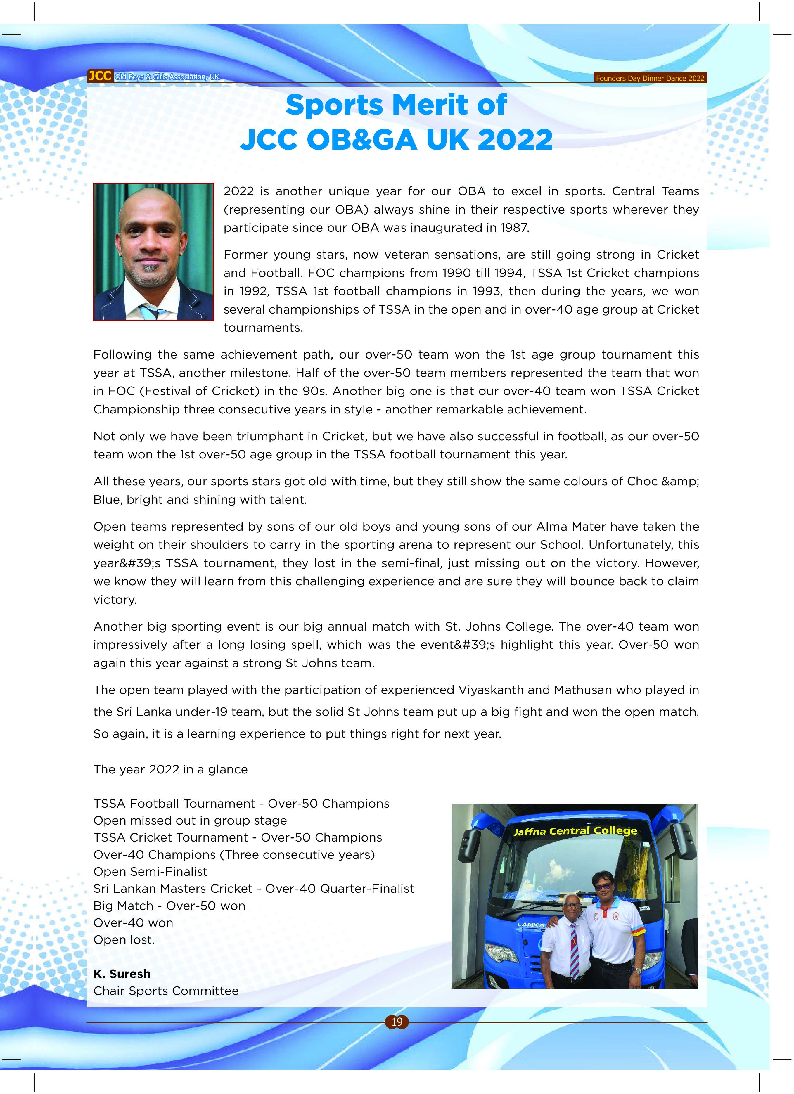 JCC OBA UK Newsletter - 2022 Page 18